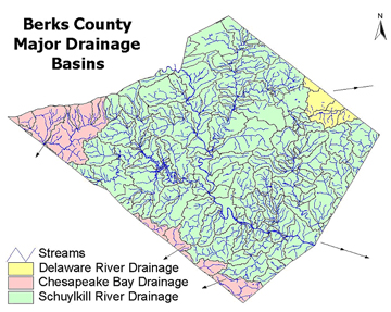Berks County Major Drainage Basins