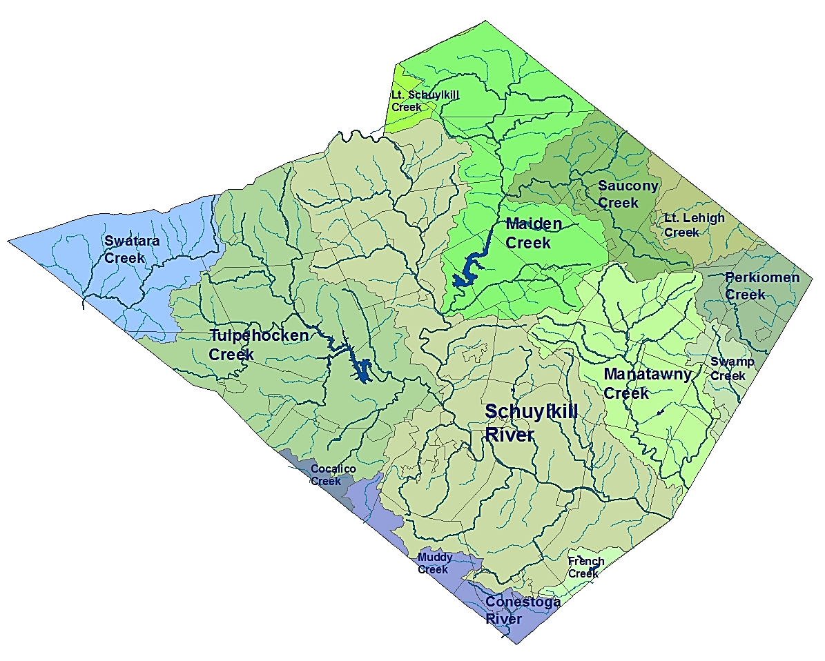 Berks County Watershed Map